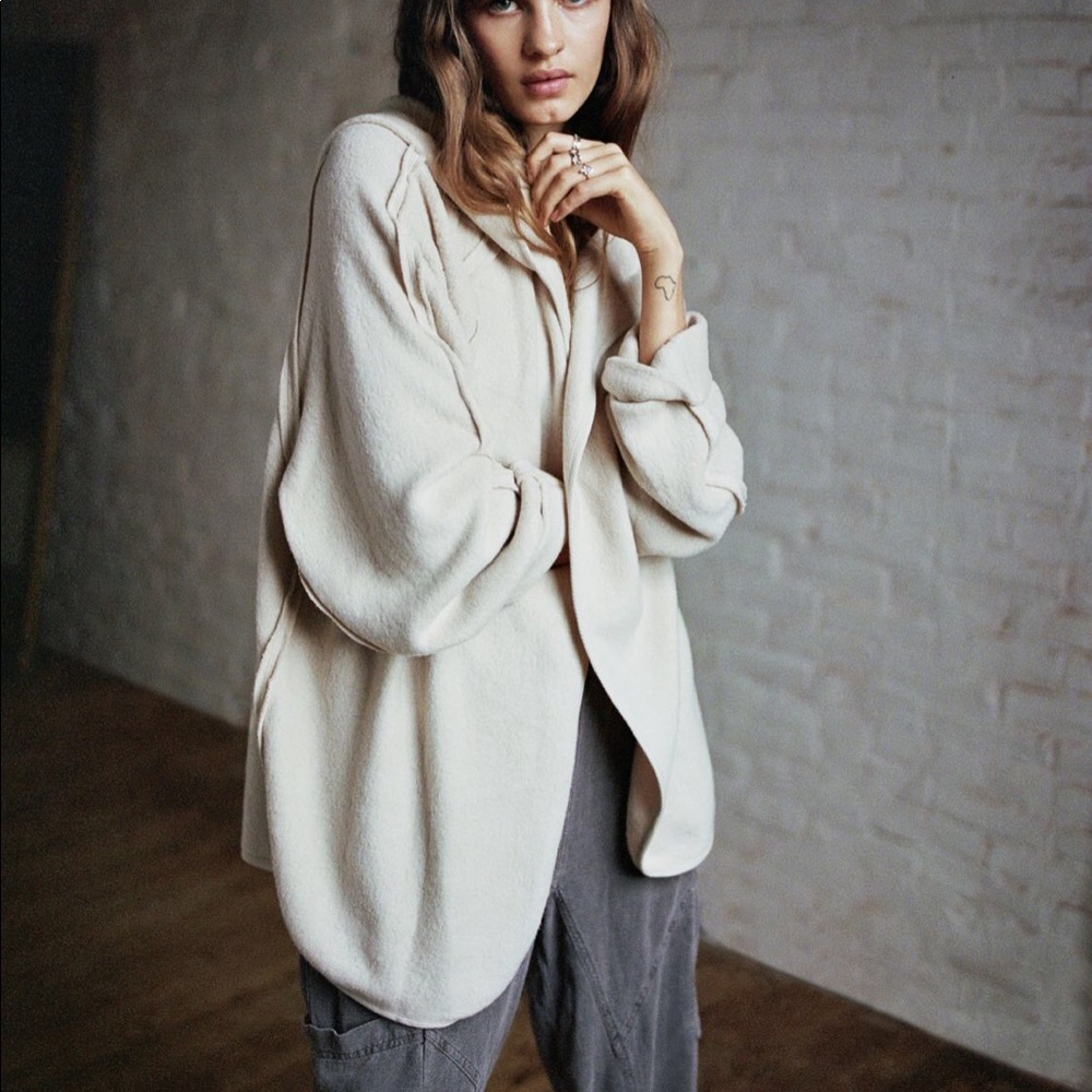 Urban Outfitters Out From Under Houston Hooded Cardigan XS Tan